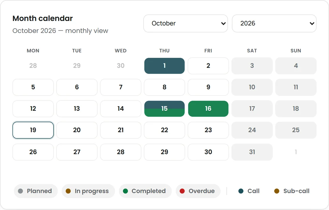 Calendar
