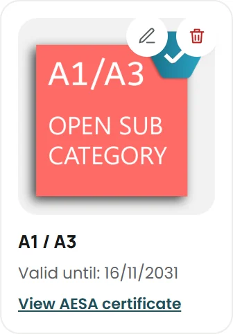 A1/A3 licence