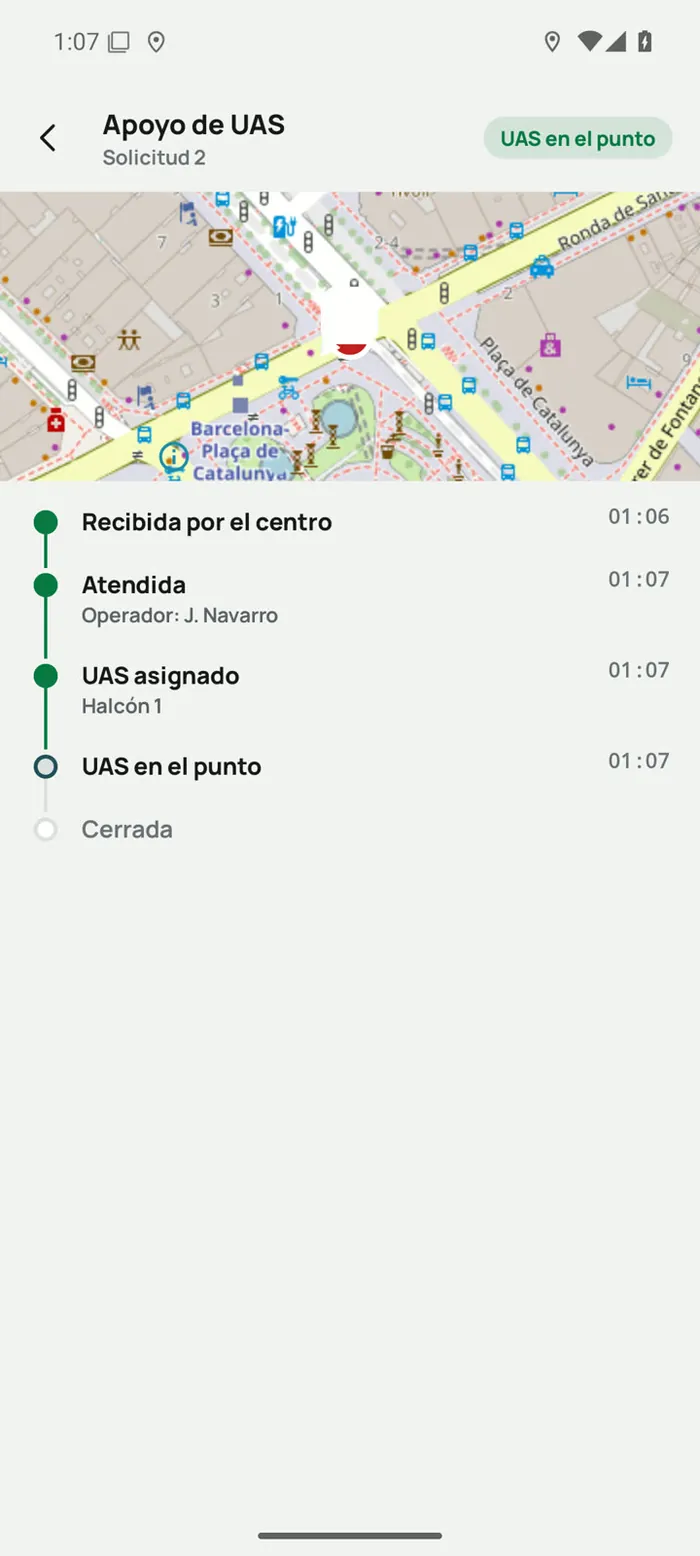 Seguir la solicitud